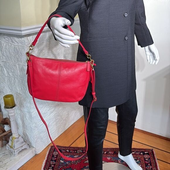 NWOT Fossil Jolie Red Leather Crossbody Bag - Picture 4 of 14